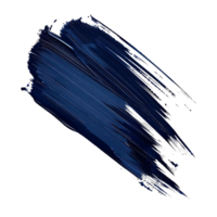 Blue Paint Brush Stroke with Transparent Background - Abstract Design Element for Creative Projects png