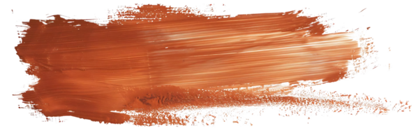 Abstract Brown Brush Stroke with Transparent Background for Design Projects and Creative Visuals png