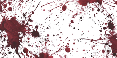 Red Ink Splashes on a Transparent Background, Perfect for Graphic Design and Digital Art Projects png