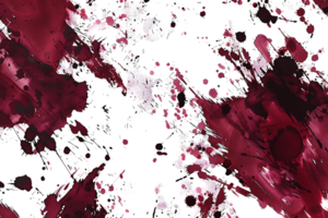Abstract Red and White Paint Splashes on a Black Background with a Transparent Effect png