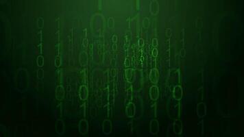 Binary code screen background video