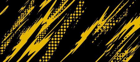 a black and yellow abstract background with a lot of dots vector