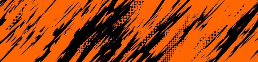 a black and orange background with a few lines vector