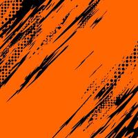 an orange and black background with a grunge effect vector