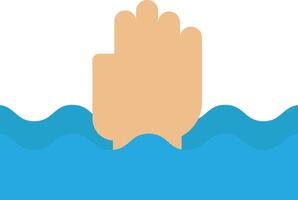 Drown Help Drowning vector