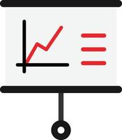 Line Chart Analytics vector