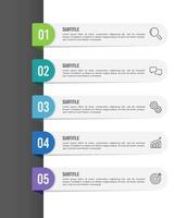 Vertical infographic timeline 5 steps template. Milestone, Roadmap, Timeline, Planning and Business presentation. vector