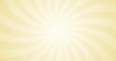 Simple Radiant Vanilla Swirl Sun Rays Texture With Gradient Plain Animation Blank Horizontal Background video