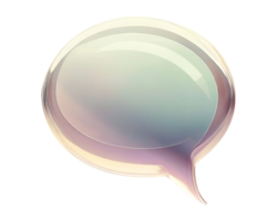 Bubble message, 3d online chat with speech or talk object for social media post. png