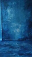 Blue painted canvas backdrop for photography photo