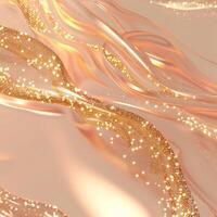 3d render, octane render, pink and gold, smooth, elegant, flowing, liquid, shapes, abstract photo
