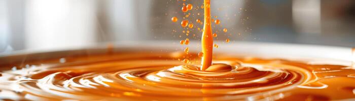 coffee being poured into a cup, slow motion, close up photo