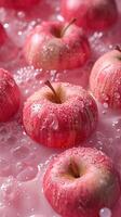 A variety of fresh, crisp apples with a sweet and slightly tart flavor. Perfect for eating, baking, or making cider. photo