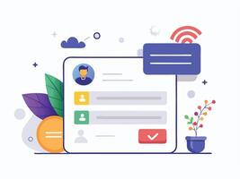 Sign Up and Log In UI Wireframe vector