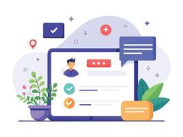 Sign Up-Log In Interface Exploration vector