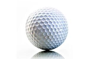 A golf ball on a white background. photo