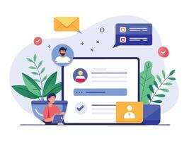 Sign Up and Log In Screen Components vector