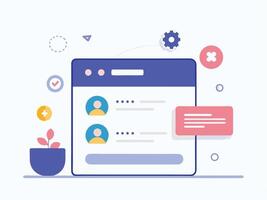Blueprint for Sign Up and Log In vector
