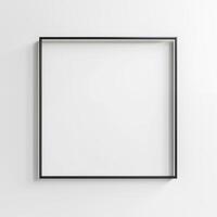 A black square frame on a white background. photo