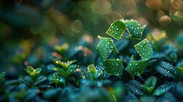 Going green is as easy as recycling. Do your part to help the environment and recycle today. photo