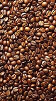 Coffee beans roasted to perfection. photo
