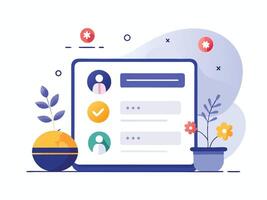 Behind the Scenes- Sign Up and Log In vector
