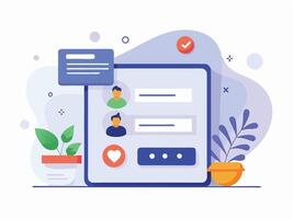 Visualizing User Onboarding Flow vector