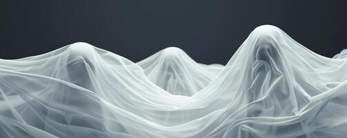 Ghosts with flowing shapes, drifting in the night air, eerie background, editorial photography, empty space for text on side photo