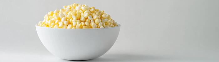 A delicious bowl of popcorn ready to enjoy, perfect for movie nights or casual snacking. photo