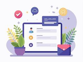 Behind the Scenes- Sign Up and Log In vector