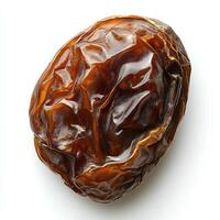 dates isolated on white background with shadow. date top view photo