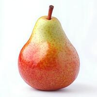 Pear isolated on white background with shadow photo