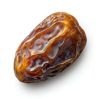 dates isolated on white background with shadow. date top view photo