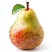 Pear isolated on white background with shadow photo