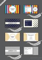Print Modern business card design. vector