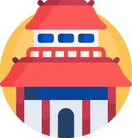 temple illustration design vector