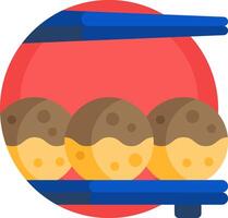 takoyaki illustration design vector