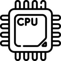 cpu illustration design vector