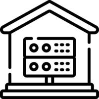 server illustration design vector