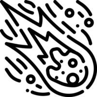 meteorite illustration design vector