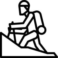 hiking illustration design vector