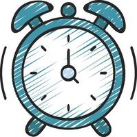 alarm clock illustration design vector