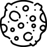 a black and white drawing of a cookie vector
