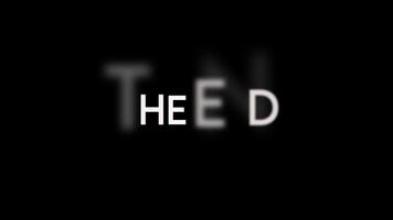 creative motion animation the text of the word the end is written in white on a black background video