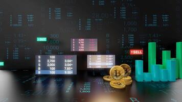 Stock market graph and chart for investment motion background, seamless loop video