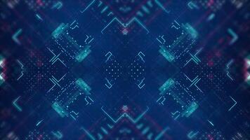 Abstract digital technology motion background, seamless loop video