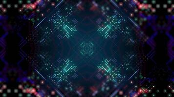 Abstract digital technology motion background, seamless loop video