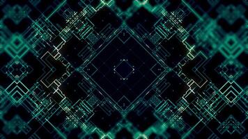 Abstract digital technology motion background, seamless loop video