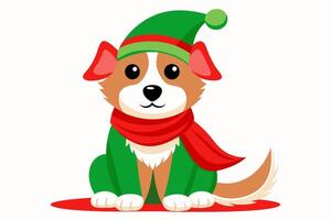 Adorable Christmas Dog Graphics for Holiday Design Projects Ideal for Logos, Illustrations, Gift Tags, and Unique Seasonal Branding to Add Festive Cheer to Your Creative Work vector