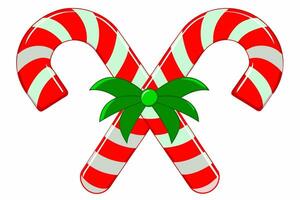 Sweet Christmas Candy Graphics for Holiday Design Projects Ideal for Greeting Cards, Logos, Illustrations, Gift Tags, and Unique Seasonal Branding to Add a Touch of Festive Delight vector